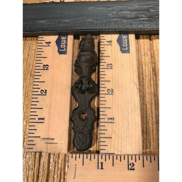 Two (2) Cast Iron Vertical Hinged Cabinet Drawer Pulls Handles Two (2) 0184-0208 - Picture 9 of 9